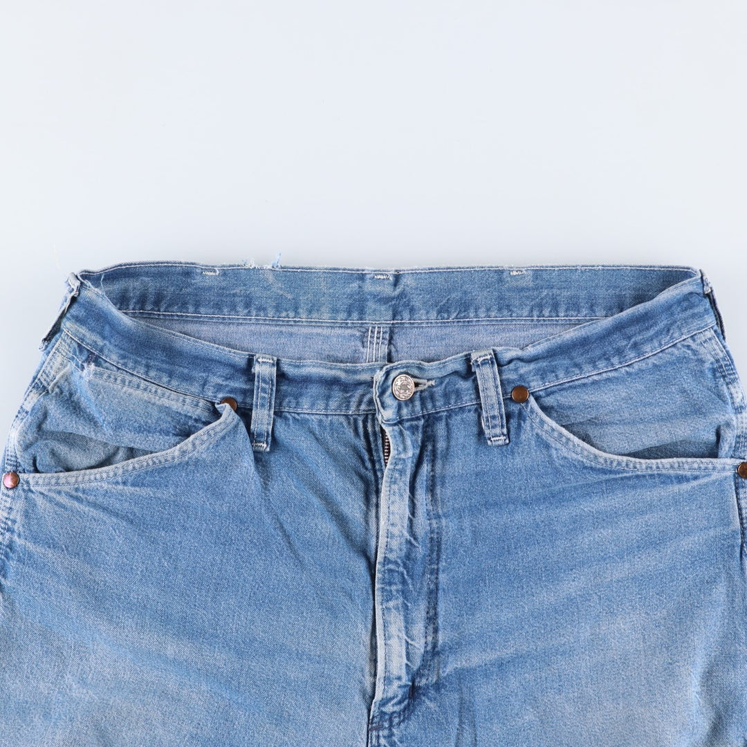 80'S Big Ben denim painter pants, men's size W34 (approx.), vintage. unclear blue type Vintage Second Hand