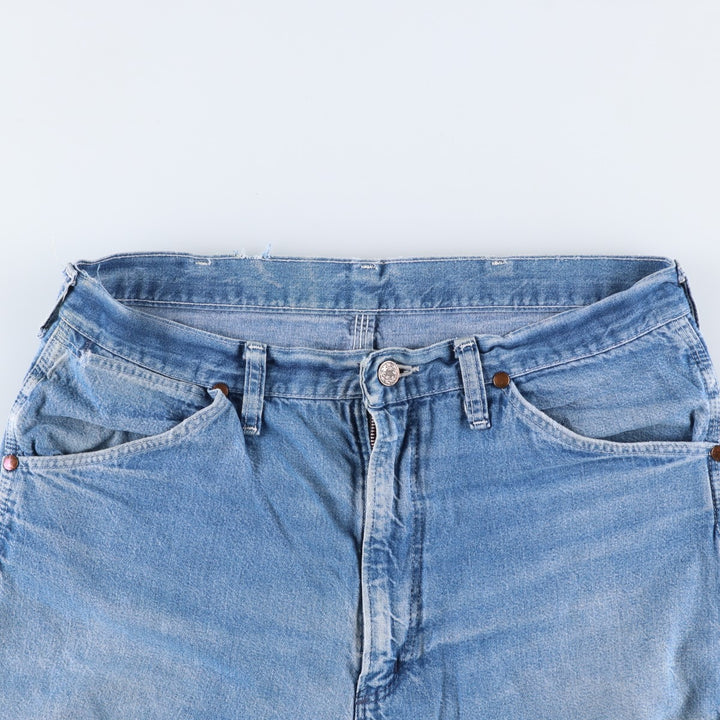 80'S Big Ben denim painter pants, men's size W34 (approx.), vintage. unclear blue type Vintage Second Hand