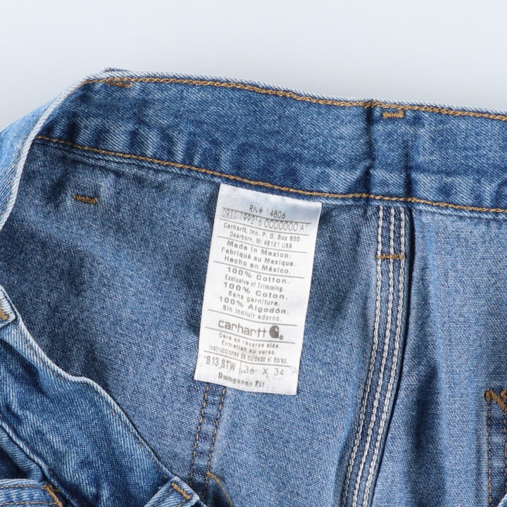 Carhartt Dungaree Fit Denim Painter Pants, Men's, W36 equivalent cotton blue type Vintage Second Hand