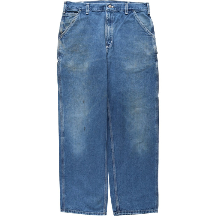 Carhartt Original Dungaree Fit Denim Painter Pants, Men's, W35 equivalent cotton blue type Vintage Second Hand