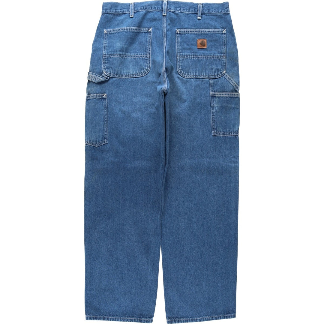 Carhartt Original Dungaree Fit Denim Painter Pants, Men's, W35 equivalent cotton blue type Vintage Second Hand
