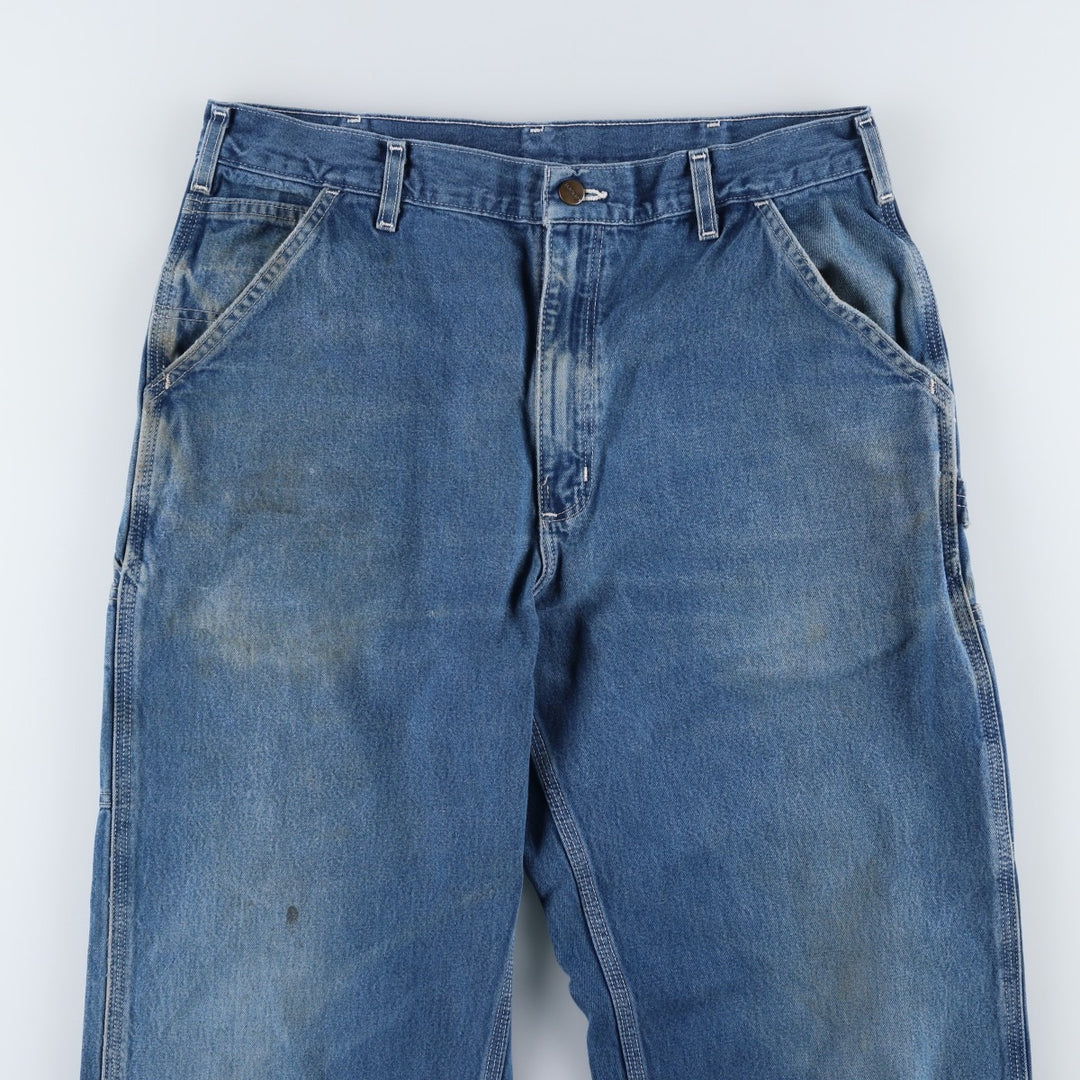 Carhartt Original Dungaree Fit Denim Painter Pants, Men's, W35 equivalent cotton blue type Vintage Second Hand