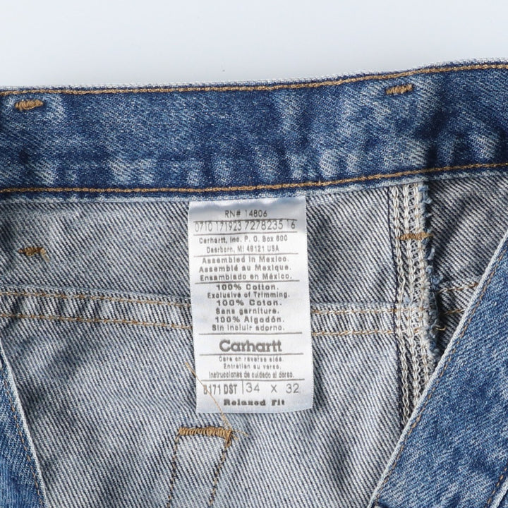 Carhartt Relaxed Fit Denim Painter Pants, Men's, W34 equivalent cotton blue type Vintage Second Hand