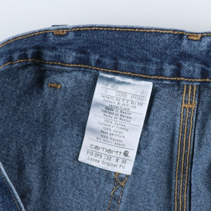 Carhartt Loose Original Fit Denim Painter Pants, Men's, Size W32 cotton blue type Vintage Second Hand