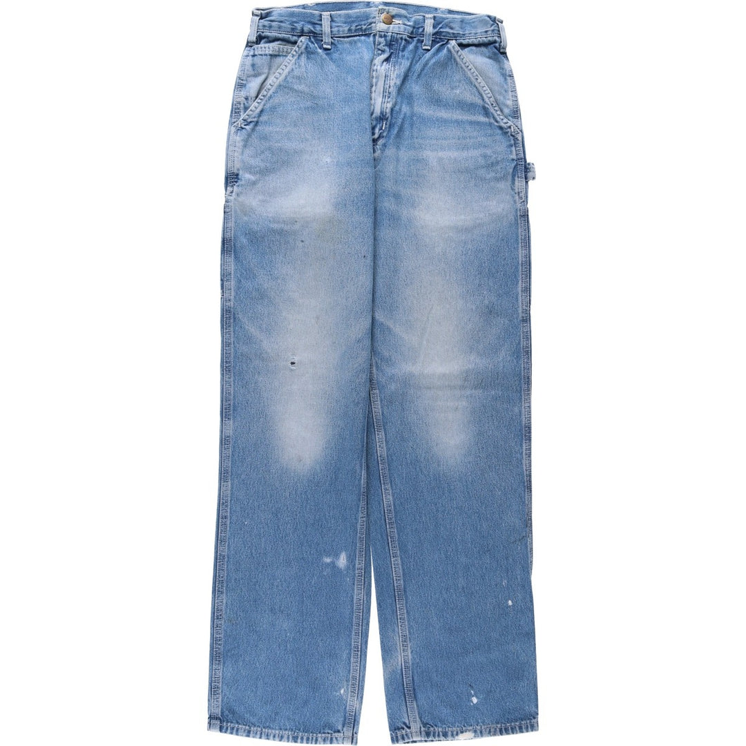 Carhartt Dungaree Fit Denim Painter Pants, Men's W32 (approx.) cotton blue type Vintage Second Hand