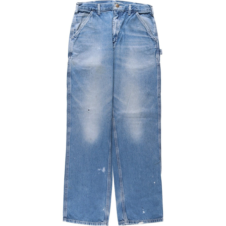 Carhartt Dungaree Fit Denim Painter Pants, Men's W32 (approx.) cotton blue type Vintage Second Hand