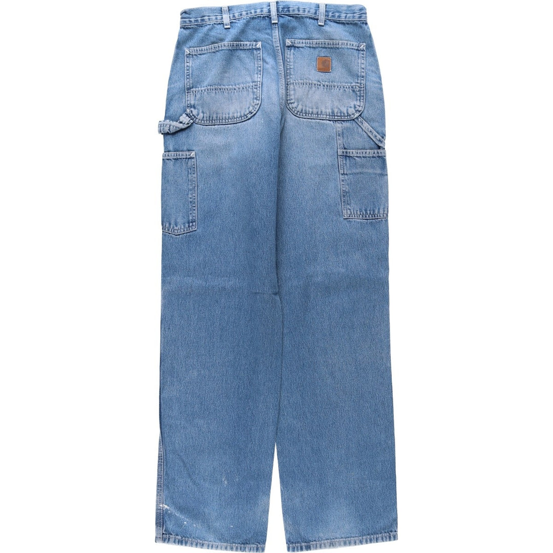 Carhartt Dungaree Fit Denim Painter Pants, Men's W32 (approx.) cotton blue type Vintage Second Hand
