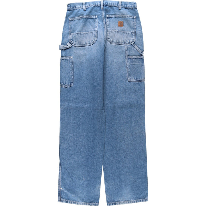 Carhartt Dungaree Fit Denim Painter Pants, Men's W32 (approx.) cotton blue type Vintage Second Hand