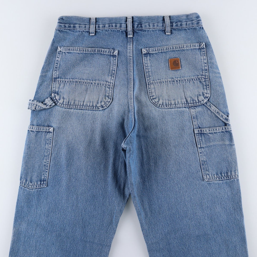 Carhartt Dungaree Fit Denim Painter Pants, Men's W32 (approx.) cotton blue type Vintage Second Hand