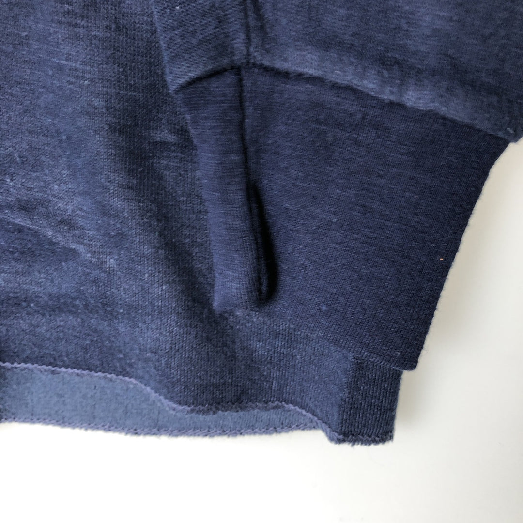 70s-80'S Sears Winter Skins Long-Sleeve T-Shirt, Men's Size L (approx.), Vintage polyester navy blue type Vintage Second Hand