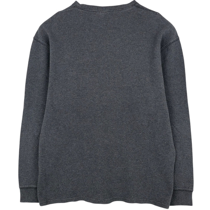 Ralph Lauren POLO RALPH LAUREN SLEEPWEAR Thermal Long T-shirt Waffle Men's XXL cotton Charcoal Vintage Second Hand