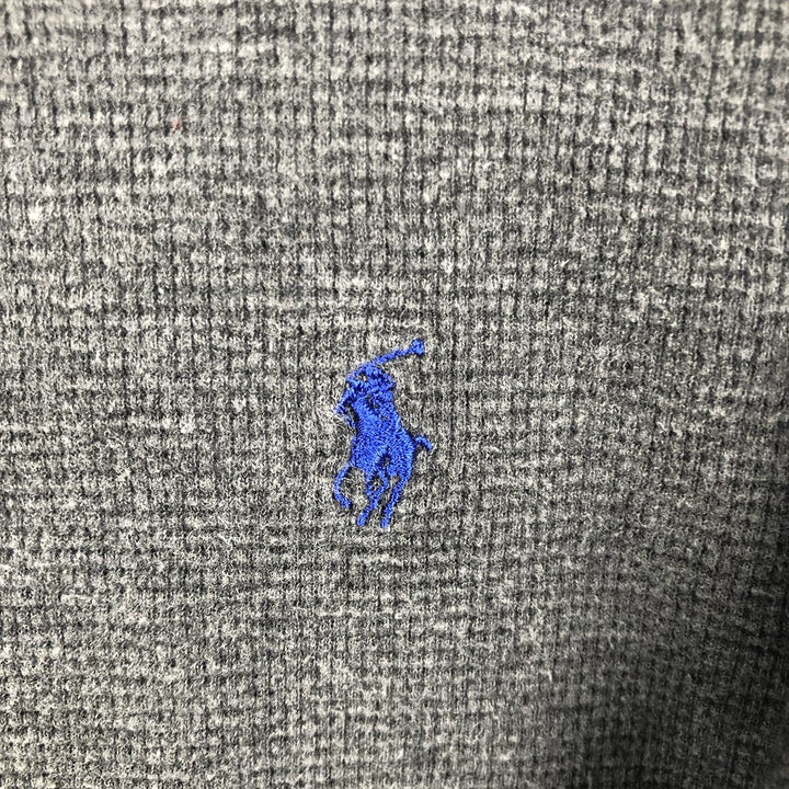 Ralph Lauren POLO RALPH LAUREN SLEEPWEAR Thermal Long T-shirt Waffle Men's XXL cotton Charcoal Vintage Second Hand