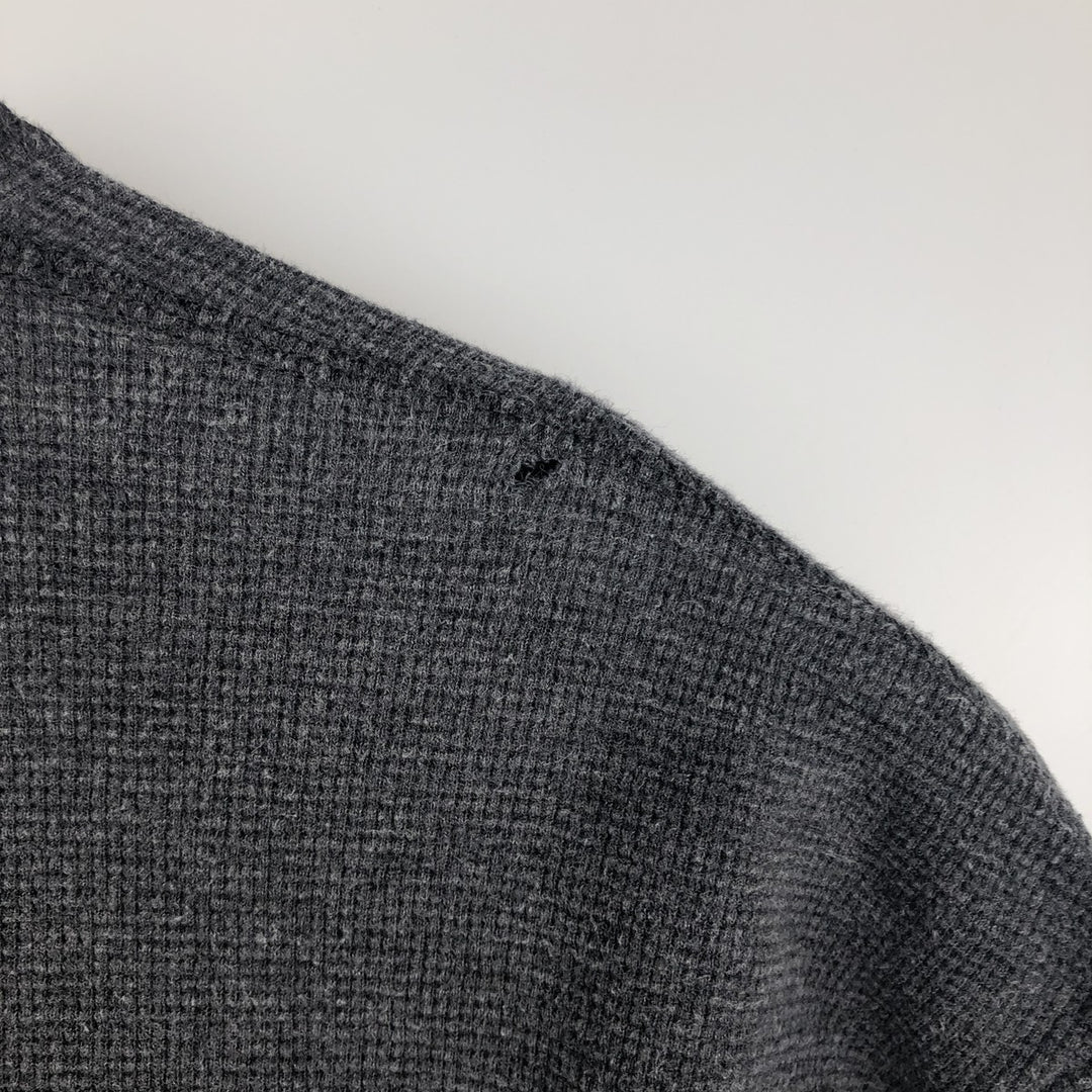 Ralph Lauren POLO RALPH LAUREN SLEEPWEAR Thermal Long T-shirt Waffle Men's XXL cotton Charcoal Vintage Second Hand