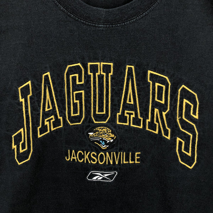 Reebok NFL Jacksonville Jaguars sports print T-shirt, men's size L (approx.) cotton black type Vintage Second Hand
