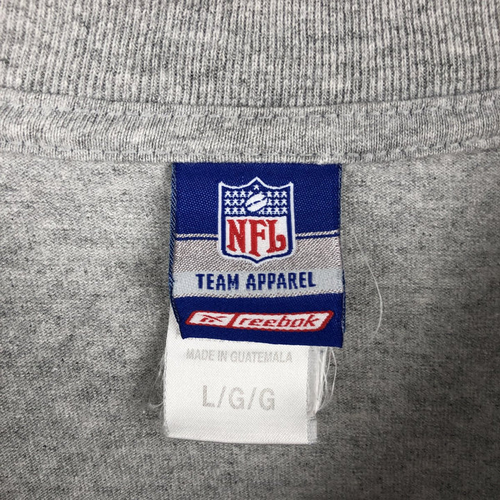 2000'S Reebok NFL Tampa Bay Buccaneers sports print T-shirt, men's size L (approx.) cotton gray type Vintage Second Hand