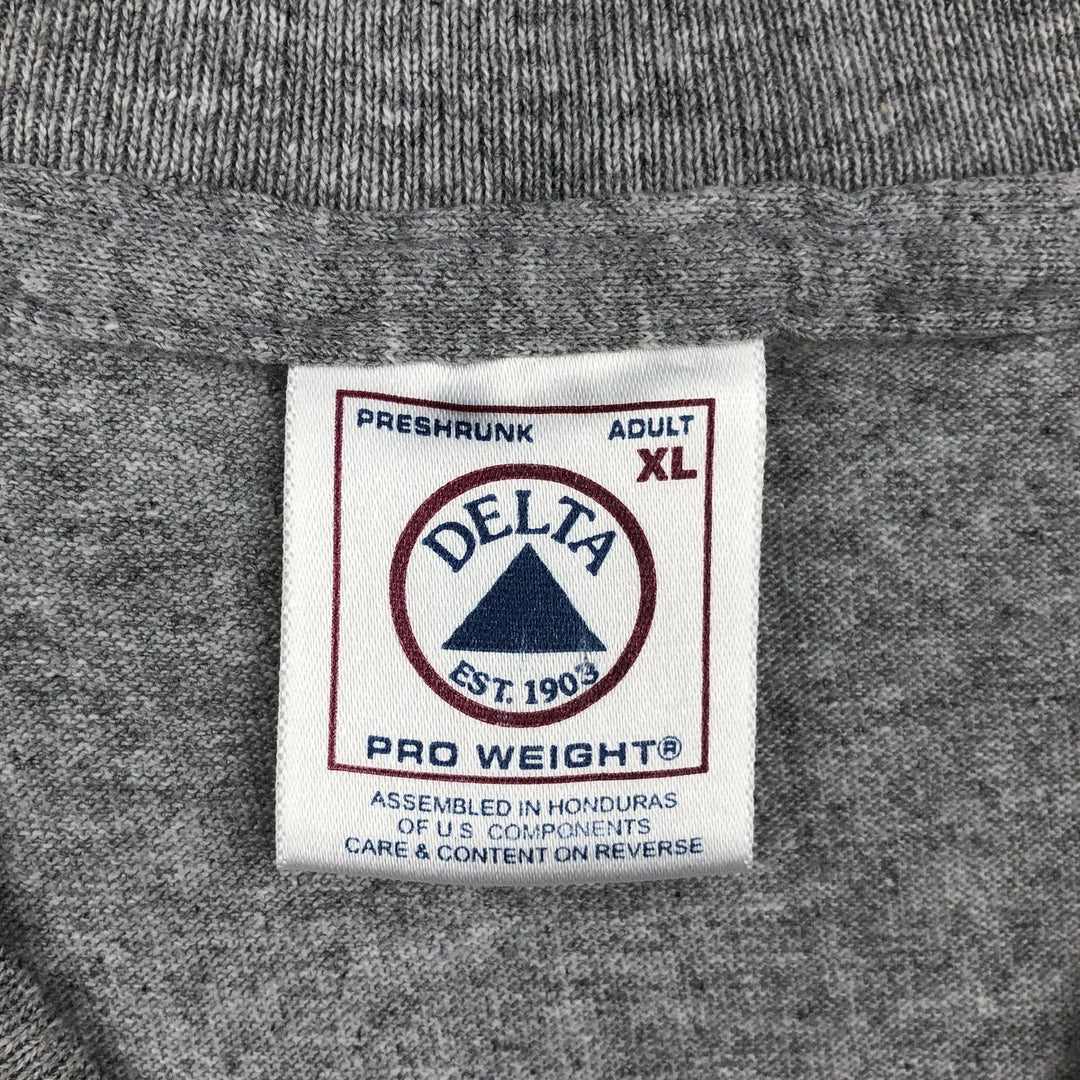 Delta MLB Boston Red Sox Sports Print T-Shirt, Men's Size XL (approx.) cotton gray type Vintage Second Hand
