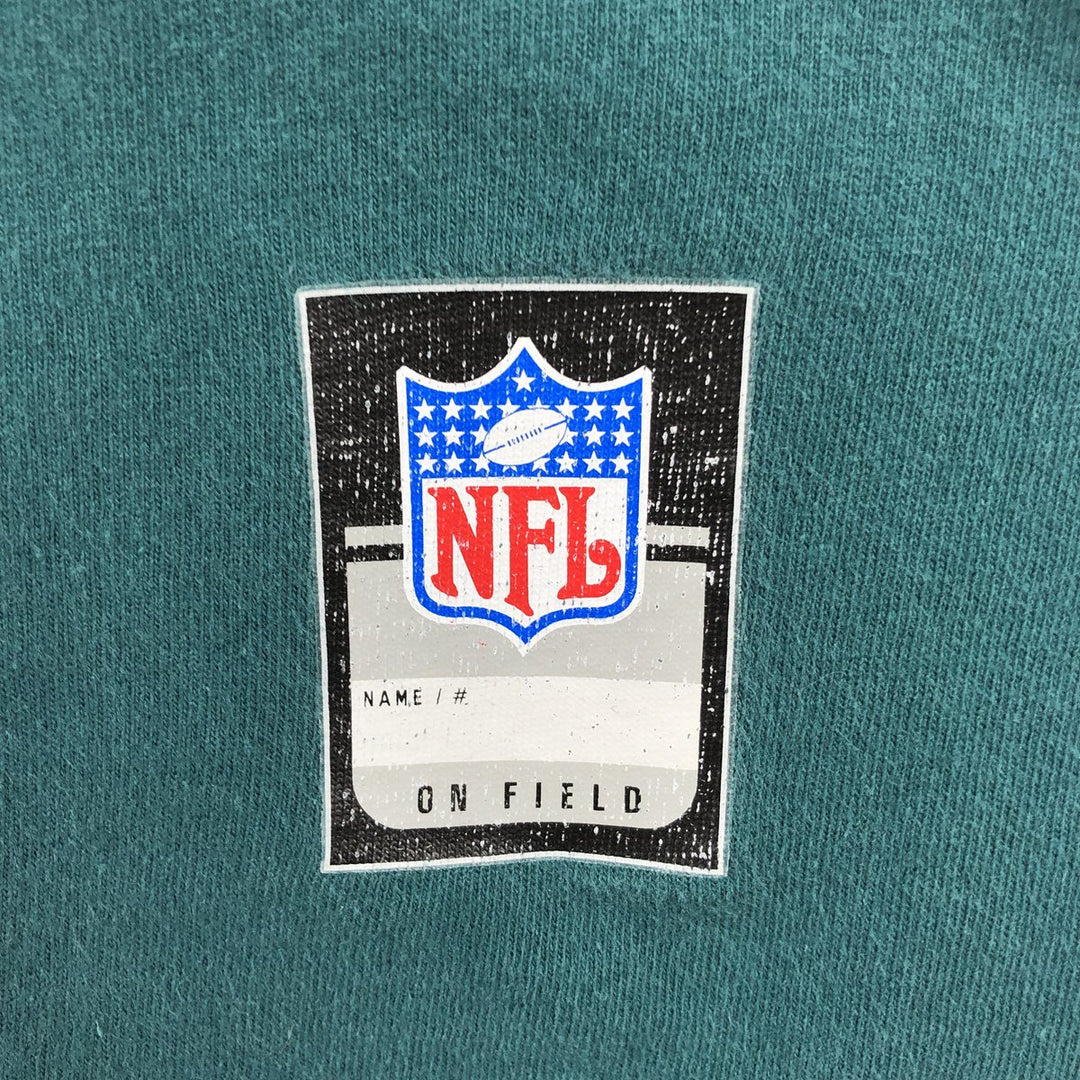 Reebok NFL Philadelphia Eagles sports print T-shirt, men's size L (approx.) cotton green type Vintage Second Hand