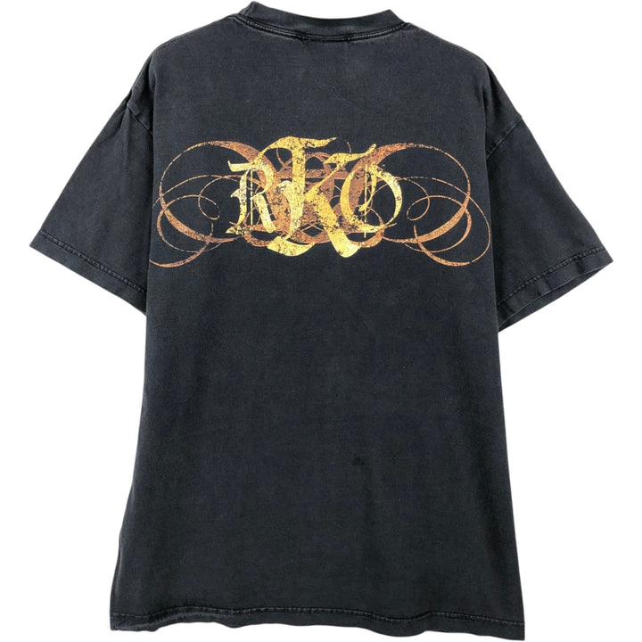 WWE AUTHENTIC Randy Orton Pro Wrestling Sports Print T-Shirt (Men's Size L) cotton black type Vintage Second Hand