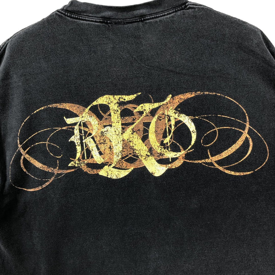 WWE AUTHENTIC Randy Orton Pro Wrestling Sports Print T-Shirt (Men's Size L) cotton black type Vintage Second Hand