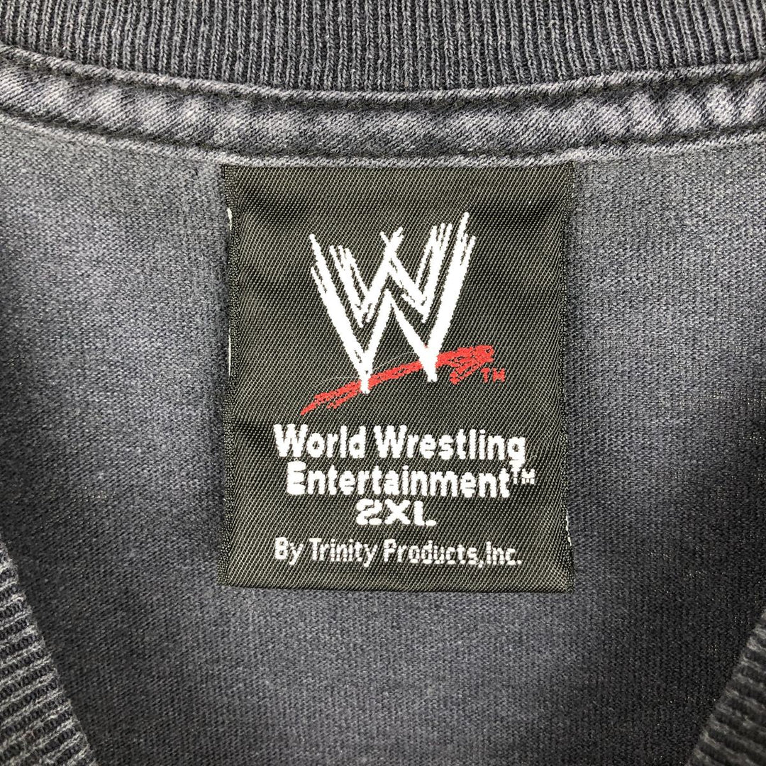 2000'S WWE Stone Cold Steve Austin Skull Pattern Pro Wrestling Sports Print T-Shirt, Men's XXL equivalent. unclear black type Vintage Second Hand
