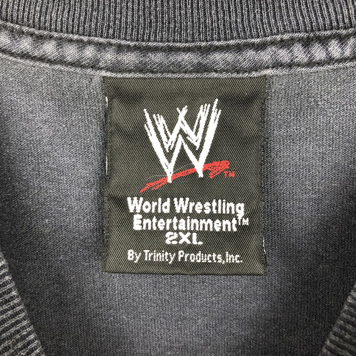 2000'S WWE Stone Cold Steve Austin Skull Pattern Pro Wrestling Sports Print T-Shirt, Men's XXL equivalent. unclear black type Vintage Second Hand