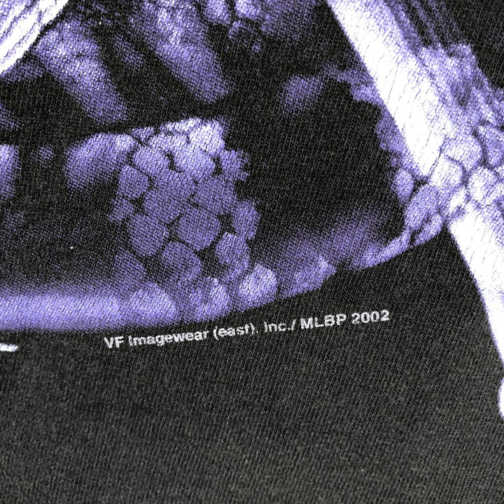2000'S Lee SPORT MLB Arizona Diamondbacks Snake/Python Pattern Sports Print T-Shirt (Men's Size L) cotton black type Vintage Second Hand