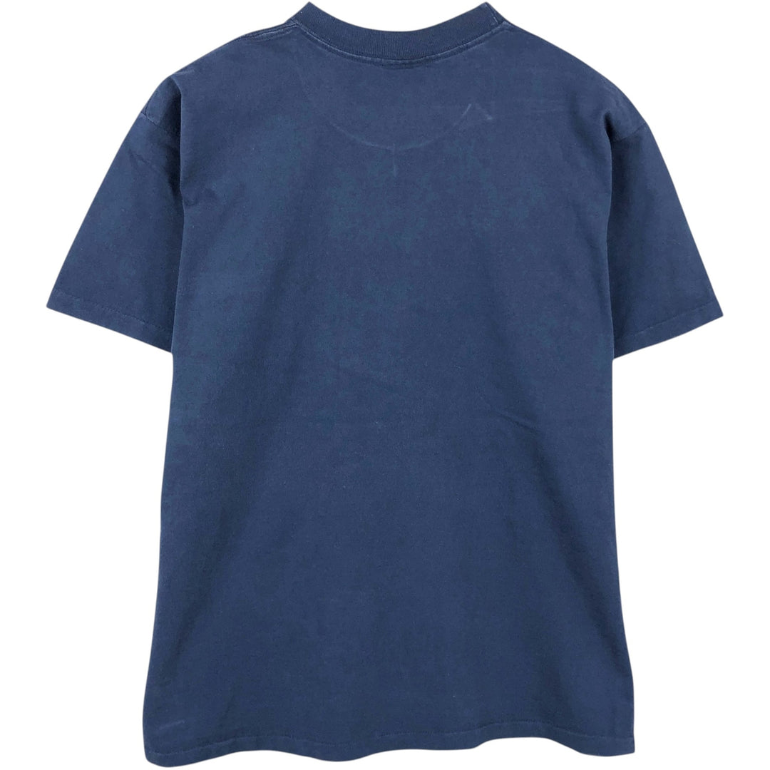 90'S NUTMEG NFL Dallas Cowboys Logo Print T-Shirt, Made in USA, Men's Size L (approx.), Vintage cotton navy blue type Vintage Second Hand