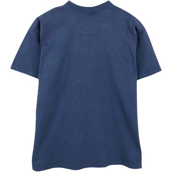 90'S NUTMEG NFL Dallas Cowboys Logo Print T-Shirt, Made in USA, Men's Size L (approx.), Vintage cotton navy blue type Vintage Second Hand