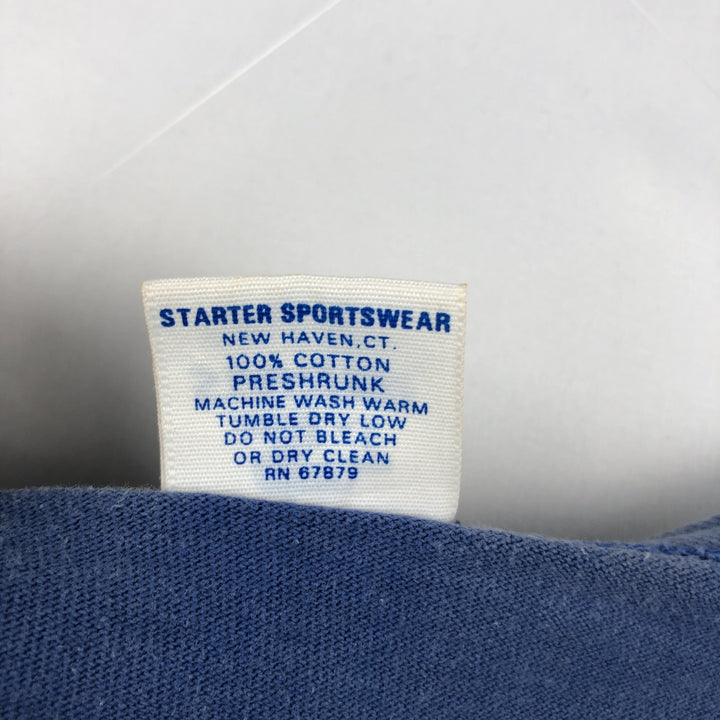 90'S Starter MLB New York Mets sports print T-shirt, Made in USA, Men's size M cotton navy blue type Vintage Second Hand