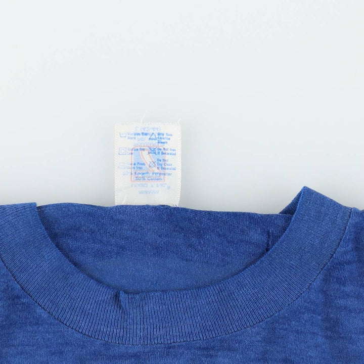 90'S LOGO7 MLB Los Angeles Dodgers Sports Print T-Shirt, Made in USA, Men's Size L (Equivalent), Vintage polyester blue type Vintage Second Hand