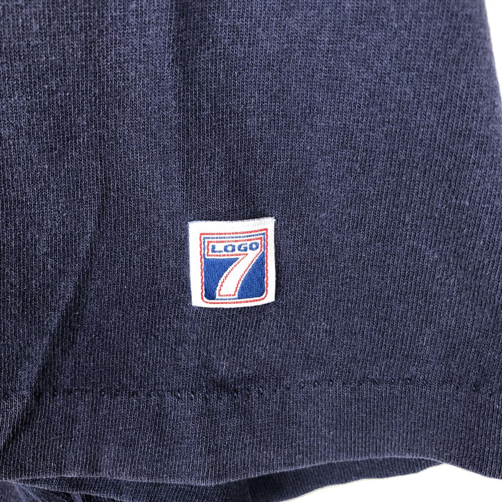 90'S Logo Seven MLB Minnesota Twins Sports Print T-Shirt, Made in USA, Men's Size L (approx.), Vintage cotton navy blue type Vintage Second Hand