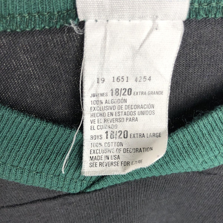 90s-00'S GTS NHL Dallas Stars V-neck Football T-shirt, 3/4 sleeve, Made in USA, Men's Size M (approx.), Vintage cotton black type Vintage Second Hand