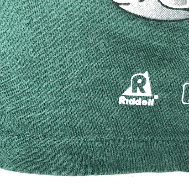 90'S RIDDELL Green Bay Packers Large Print Sports T-Shirt, Made in USA, Men's Size M (approx.) cotton green type Vintage Second Hand