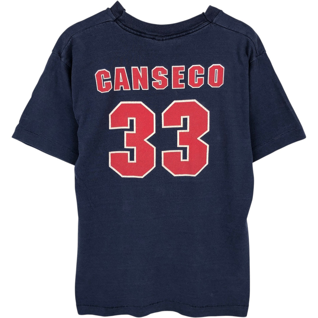 90'S SALEM MLB BOSTON RED SOX Sports Print T-Shirt, Made in USA, Men's Size S (Equivalent), Vintage cotton navy blue type Vintage Second Hand