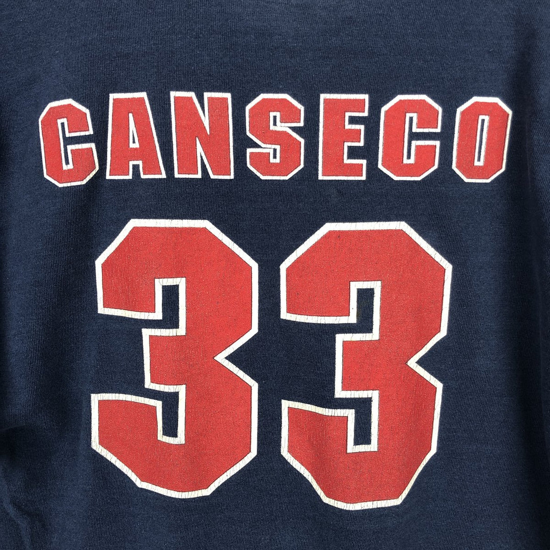90'S SALEM MLB BOSTON RED SOX Sports Print T-Shirt, Made in USA, Men's Size S (Equivalent), Vintage cotton navy blue type Vintage Second Hand