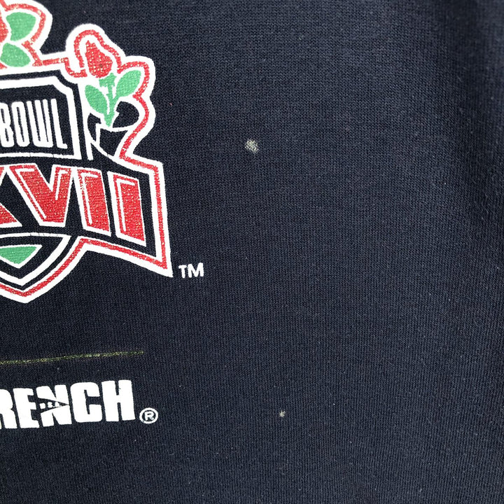 90'S JERSEYS Dallas Cowboys SUPER BOWL XXVII Sports Print T-Shirt, Made in USA, Men's Size L (approx.), Vintage cotton navy blue type Vintage Second Hand