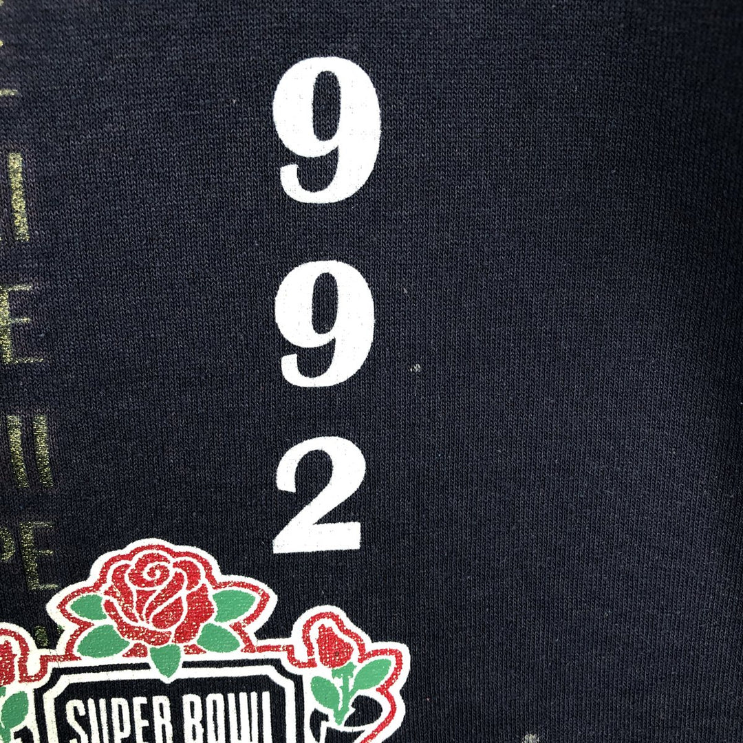 90'S JERSEYS Dallas Cowboys SUPER BOWL XXVII Sports Print T-Shirt, Made in USA, Men's Size L (approx.), Vintage cotton navy blue type Vintage Second Hand