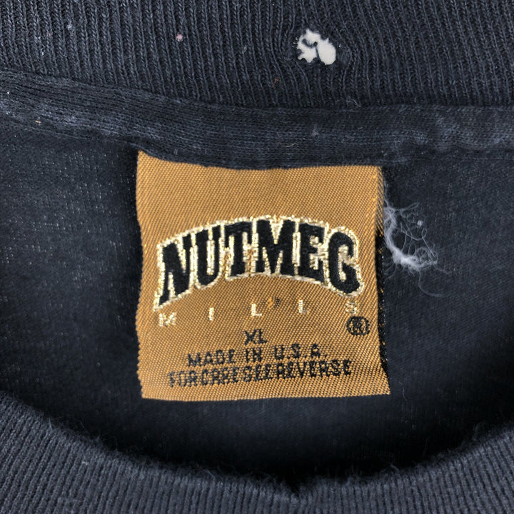 90'S NUTMEG MLB Pittsburgh Pirates sports t-shirt, Made in USA, Men's XL equivalent, Vintage. cotton black type Vintage Second Hand