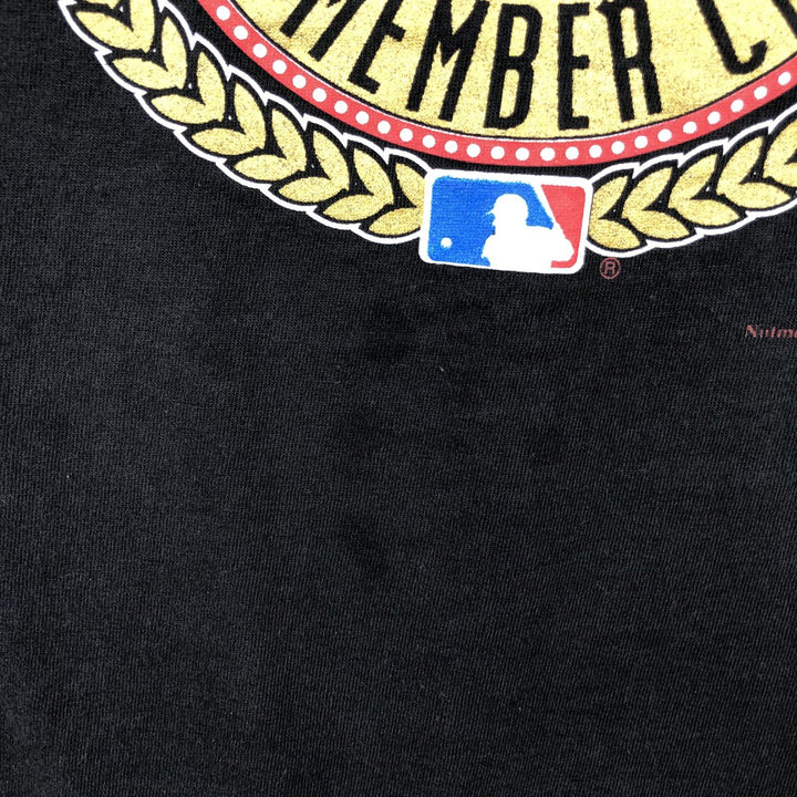 90'S NUTMEG MLB Pittsburgh Pirates sports t-shirt, Made in USA, Men's XL equivalent, Vintage. cotton black type Vintage Second Hand