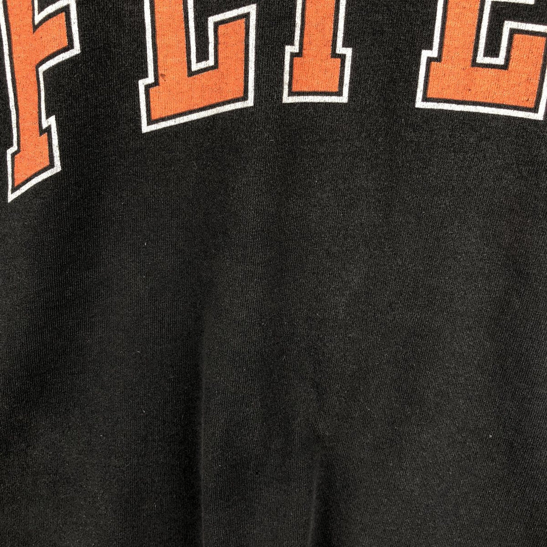 90'S NHL Philadelphia Flyers sports print T-shirt, men's size XL (approx.) unclear black type Vintage Second Hand