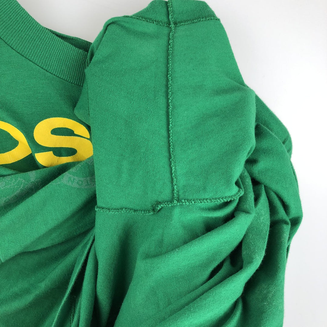 90'S Saturday's Hero NBA Boston Celtics sports print T-shirt, Made in USA, Men's size L equivalent, Vintage cotton green type Vintage Second Hand