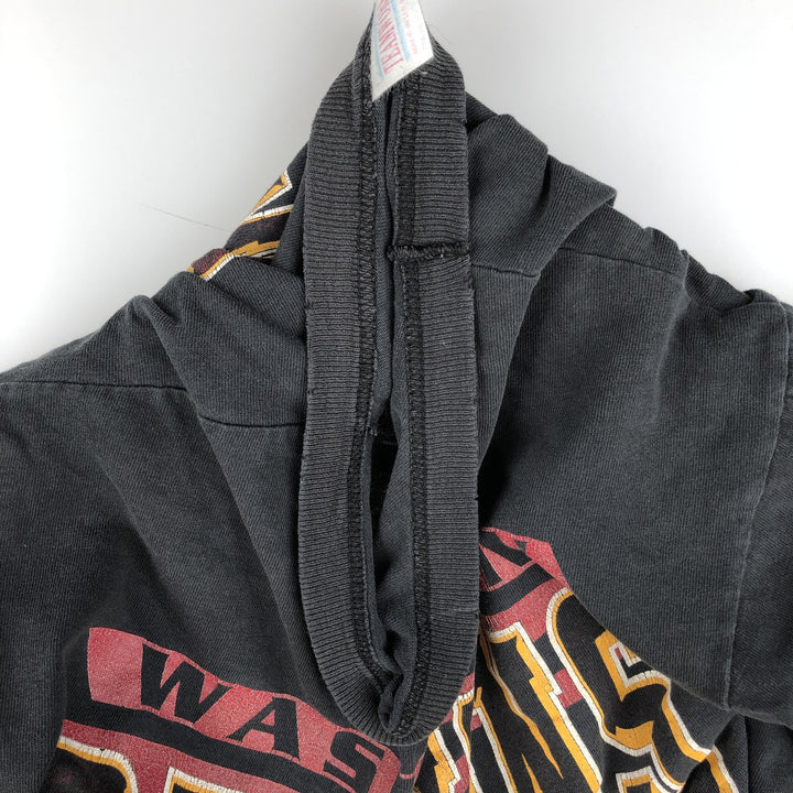 90'S The Game NFL Washington Redskins Sports Print T-Shirt, Made in USA, Men's Size L (Equivalent), Vintage cotton black type Vintage Second Hand