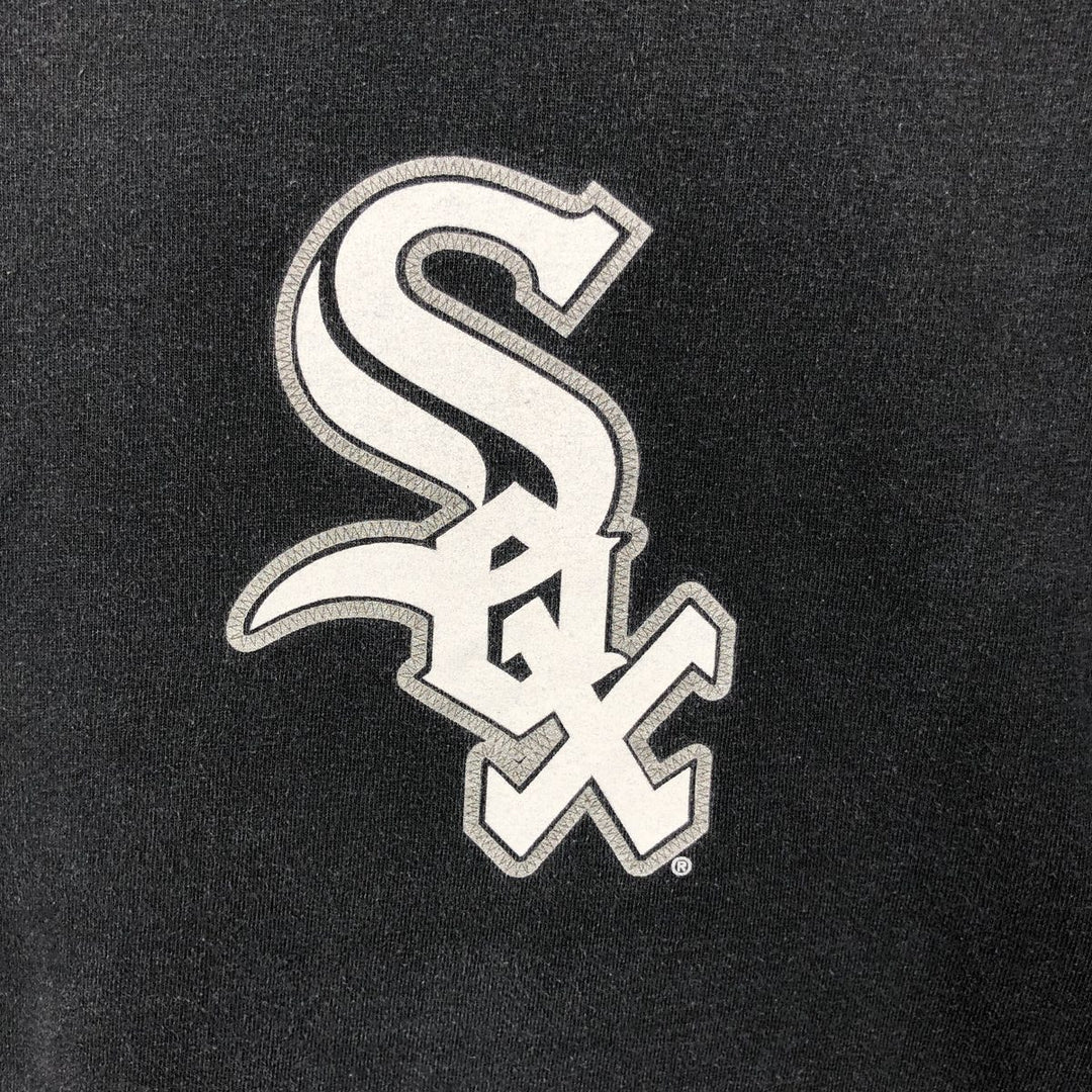 90s-00'S Lee SPORT MLB CHICAGO WHITE SOX sports print T-shirt, men's size XL (approx.) cotton black type Vintage Second Hand