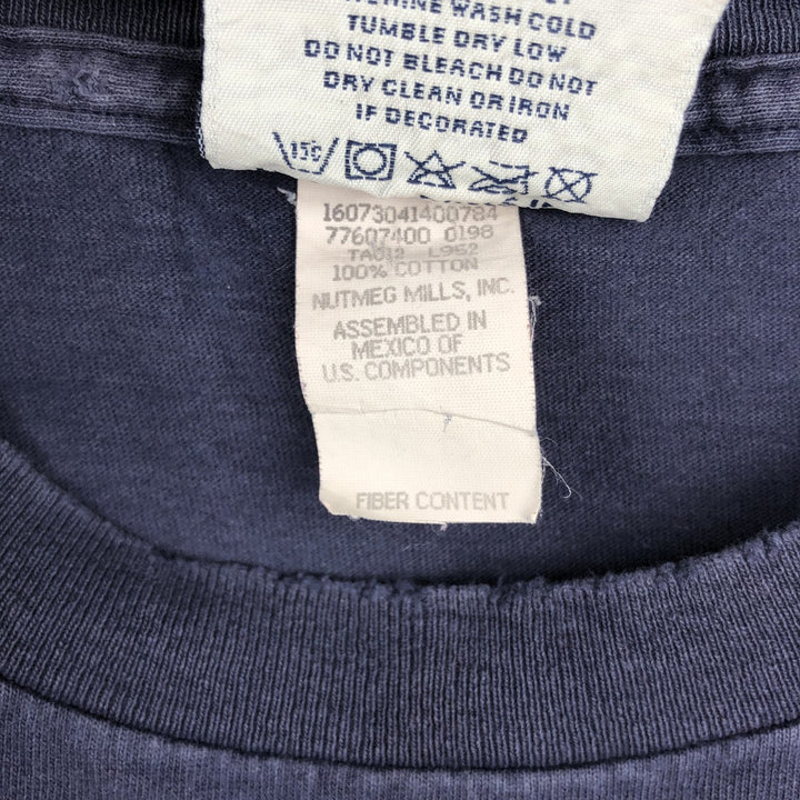 90s-00'S Lee SPORT NFL Dallas Cowboys Logo Print T-Shirt, Men's Size M (approx.) cotton navy blue type Vintage Second Hand