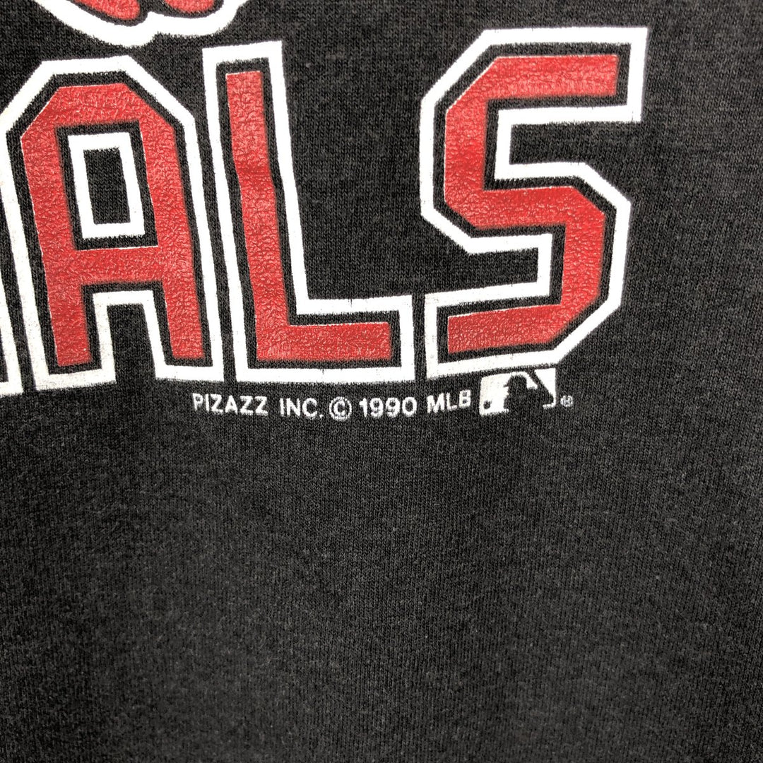 90'S Delta MLB St. Louis Cardinals Logo Print T-Shirt, Men's Size XL (approx.), Vintage polyester black type Vintage Second Hand