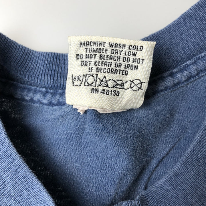 90'S NUTMEG NFL Dallas Cowboys Sports T-Shirt, Made in USA, Men's XL equivalent, Vintage unclear blue type Vintage Second Hand