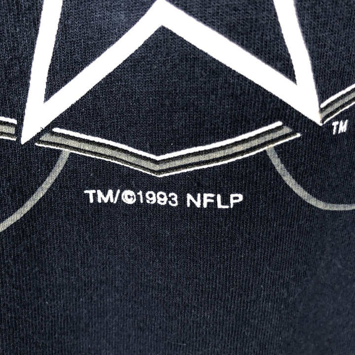 90'S TULTEX NFL Dallas Cowboys Logo Print T-Shirt, Men's XL (approx.), Vintage cotton navy blue type Vintage Second Hand