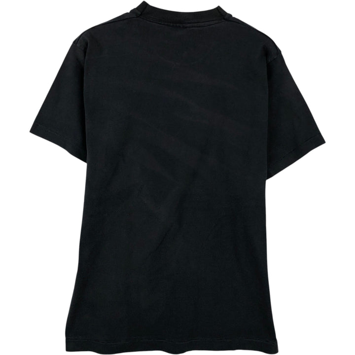 90'S Fruit of the Loom logo print T-shirt, made in USA, men's size M equivalent, vintage. cotton black type Vintage Second Hand