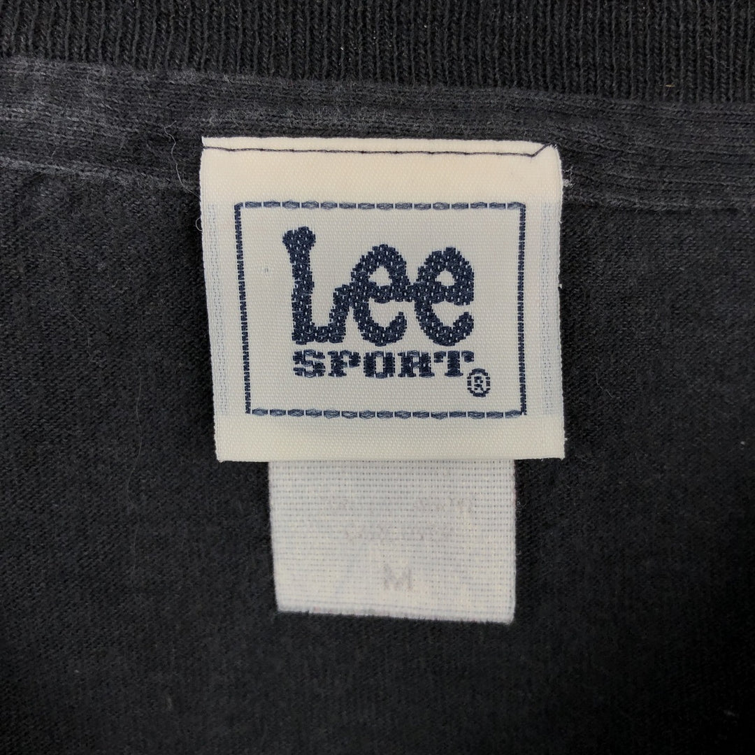 90s-00'S Lee SPORT MLB CHICAGO WHITE SOX logo print T-shirt, men's size M (approx.) cotton black type Vintage Second Hand