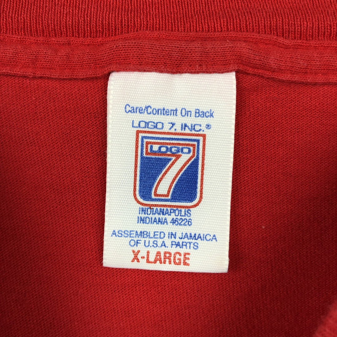 90'S Logo 7 MLB New York Yankees Logo Print T-Shirt, Men's Size XL (approx.), Vintage cotton red type Vintage Second Hand